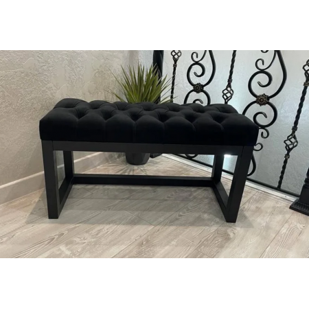Bancheta de metal cu sezut tapitat 